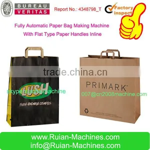 Paper Shopping Bag Making Machine With Flat Type Handles Inline thumbnail-3