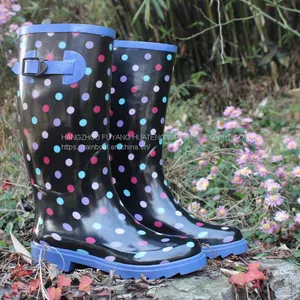 China Woman Rubber Boot, Popular Style Female Rubber Shoes,Colourful Ladies Rubber Boots,Woman Rubber Rain Boot,Outdoors Boots thumbnail-1