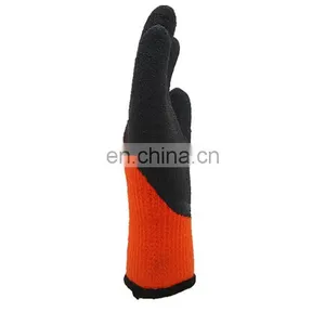 10G Acrylic Brushed Liner Wrinkle Latex Coated Work Gloves thumbnail-5