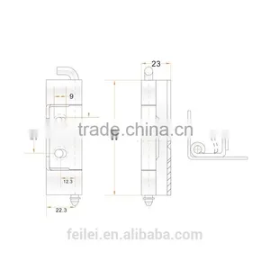 Stainless Steel Hinge for Industry Electric Cubicle Door Gate Use thumbnail-5