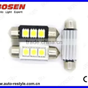 Non-polarity CANBUS C5W 36mm 1036-3SMD-5050 Canbus License Plate Lamp thumbnail-1