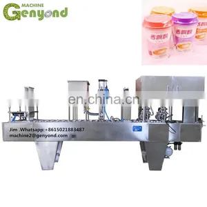 Automatic Milk Tea Cups Filling and Sealing Machine/line thumbnail-1