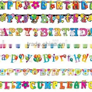 Hot Sale Happy Birthday Letter Banner With Multi-Language, and Different Designs thumbnail-5