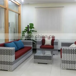 2015 Hot Product New Garden Treasures Outdoor Furniture Rattan Sectional Cane Sofa thumbnail-6