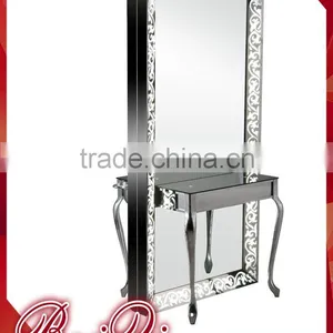 European Style Fashionable Beauty Salon Mirror Hair Salon Mirror Station Modern Hair Salon Equipment Makeup thumbnail-1