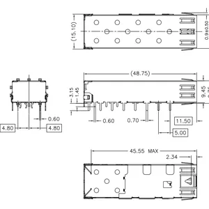 FC-SFP-002，fly_core，Welding Type Fiber Optic Shielding Cover，SFP thumbnail-1