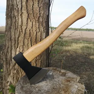 Wholesale Hatchet Axe With Wooden Handle for Camping Gardening Firewood and Household Use thumbnail-4