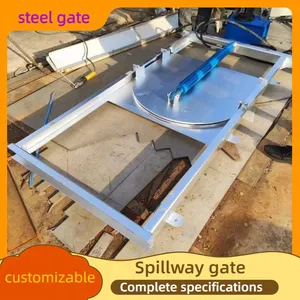 Low Noise Electric Stainless Steel Water Gate Smooth Operation Hydraulic Sluice Gate thumbnail-2