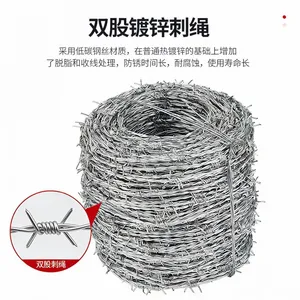 Galvanized PVC Stainless Steel Concertina Razor Barbed Wire BTO-16/18/22/60 CBT-65 for Fence thumbnail-3