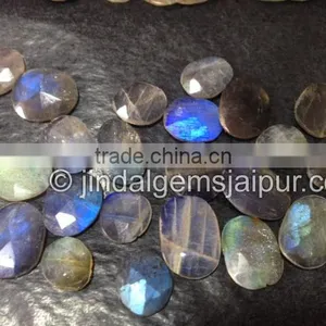 Wholesale Labradorite Rose Cut Flat Cabochons 10 To 15 MM thumbnail-2
