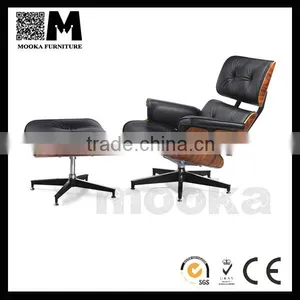 New Design Soft With Ottoman Modern Style Leather Lounge Chair thumbnail-1