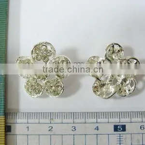24MM Metal Rhinestone Sewing Button #AY Sewing Craft Buttons for Garment Accessory thumbnail-1