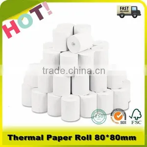 65g 80*65mm High Quality POS Machine Type Thermal Paper Roll thumbnail-1