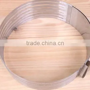 YangJiang Factory Manufature High Quality Big Size Stainless Steel Round Cake Mold thumbnail-1
