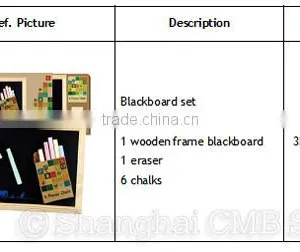 Back to School Wood Small Blackboard Set With Chalks and Dusters thumbnail-4