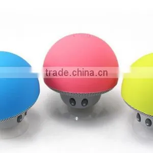 Cartoon Mushroom Head Sucker Mini Portable Bluetooth Speaker Phone Tablet Bracket Outdoor Small Acoustics For Samsung Iphone HTC thumbnail-2