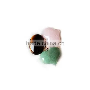 Pendant, PTP-A159 Natural Precious Gem Stone Heart Pendant Necklace, Fashion Pendant Jewelry Wholesale thumbnail-5