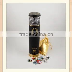 Metal Round Cylinder Packaging Box for Wine thumbnail-3