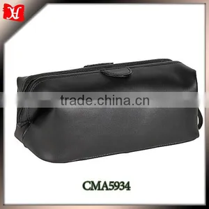 High Quality Soft Leather Travel Beauty Kit Toilet Bag Womens Toilet Bag for Wholesale thumbnail-1