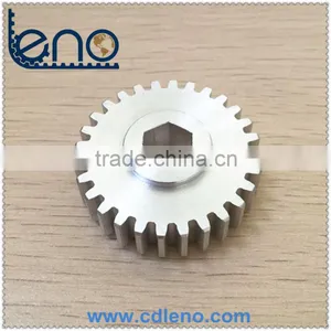 Aluminum 28T 3/8" Hex Bore 20DP Spur Gear thumbnail-1