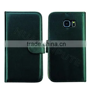 New! Flip PU Wallet Leather Case Cover For Samsung Galaxy S6 Edge Wallet Leather Case thumbnail-1