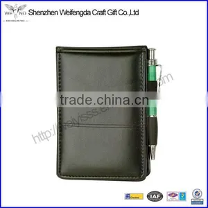Wholesale Factory Business Card Slots Personal Leather Notepad Folder thumbnail-1