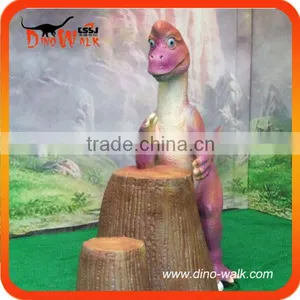 Cartoon Arm-wresting Dinosaur Characters thumbnail-1