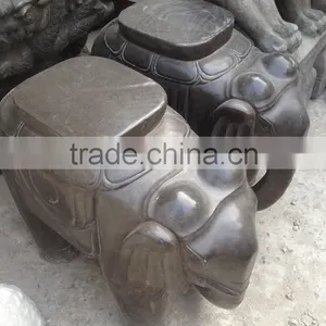 Antique Garden Decoration Animal Statue Stone Elephant thumbnail-1