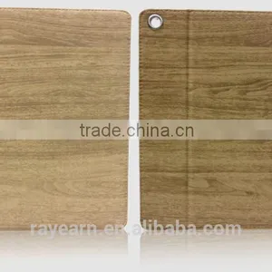 Best Selling Item Tablet Case With Wooded Grain PU Cover For IPad thumbnail-4
