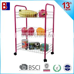 3 Tiers Spray Powder Kitchen Trolley thumbnail-1