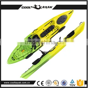 3.63m Popular Pedal Kayak, Cheap Plastic Kayak thumbnail-1