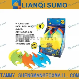 PLASTIC FUNNY FLYING DISC 9" thumbnail-2