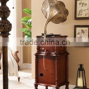 Manufacturers Shipping Vinyl Phonograph Machine Antique Retro Wooden Decoration Style of a Bluetooth Radio CD Player thumbnail-5