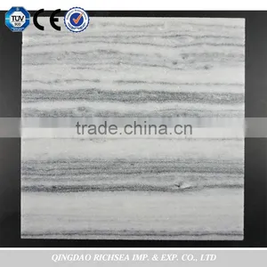 Honed Grey Stripe Marble Stone Tile thumbnail-2