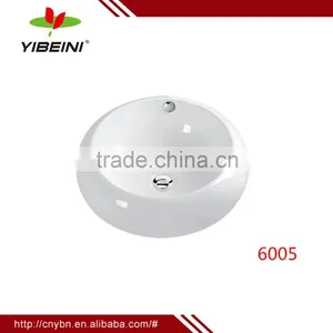 High Quality Sanitary Ware Bathroom Ceramic Round Art Wash Basin / Sink thumbnail-1