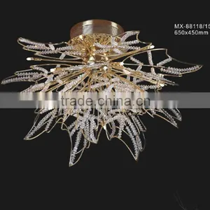 G4 Crystal Modern Dining Ceiling Lamp in Gold Color thumbnail-1