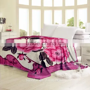 100% Polyester Mink Fleece Print Blanket /super Warm Mink Blanket thumbnail-1
