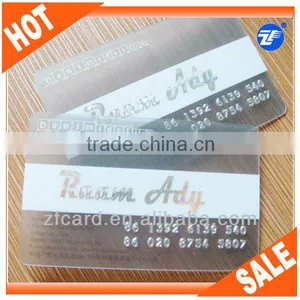 Transparent Plastic Business Card thumbnail-1
