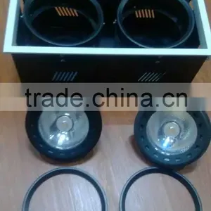 2 Head G53/ar111/qr111 Recessed Grille Lighting Fixture thumbnail-3
