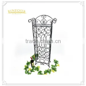 Wine Display Rack Metal Wine Shelf With Metal Crafts Holder thumbnail-1