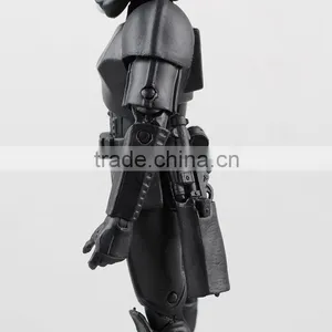 Force Awakening Black Warrior 6in.shadow Soldiers Stormtrooper Toys thumbnail-6