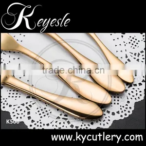 Stainless Steel Cutlery, Flatware Set, Bulk Gold Flatware thumbnail-2