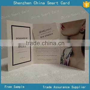 Personalized Package PVC Gift Card With OEM Card Backer, Discount Gift Card for VIP thumbnail-1