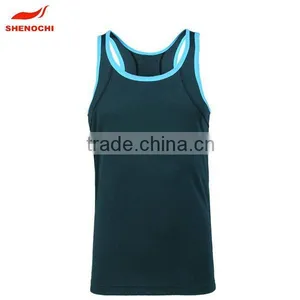 OEM Brand Wholesale 100% Polyester Gym Singlet thumbnail-2