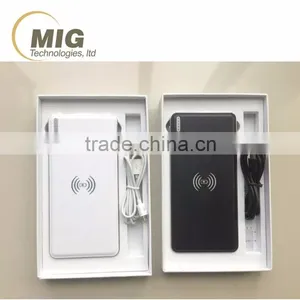 QI Standard Wireless Charger With 10000mAh Power Bank for Samsung S6 Note 5 thumbnail-5