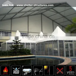 Glass Wall Pagoda Tent 8x8 thumbnail-4