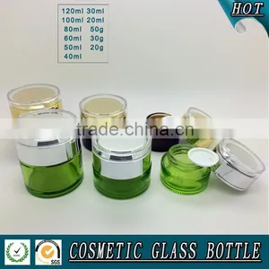 Hot Saling Green Red Colored Cosmetic Glass Bottle and Cosmetic Glass Jar Quality Choice thumbnail-6