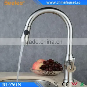 Beelee BL0761N American Style CUPC Approved Commercial Sprayer Single Handle Kitchen Faucet With Pull-Out Spout Brushed Nickel thumbnail-6