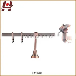 F119283 Metal Iron Aluminium Stainless Steel Brass Plated Plain Twisted Adjustable Extensible Telescopic Window Curtain Pipes thumbnail-1