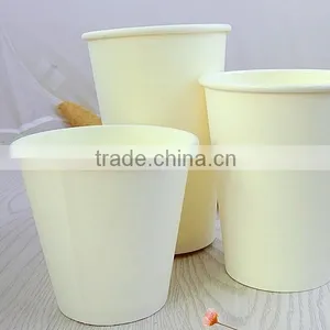 8oz, 12oz, 16oz White Disposable Single Wall Hot Drinks Coffee Paper Cups With Lid thumbnail-1